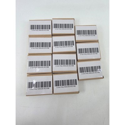 PKCELL LP503035 3.7V 500mAh Li-Ion Poly Rechargeable Battery with Connector 10pk