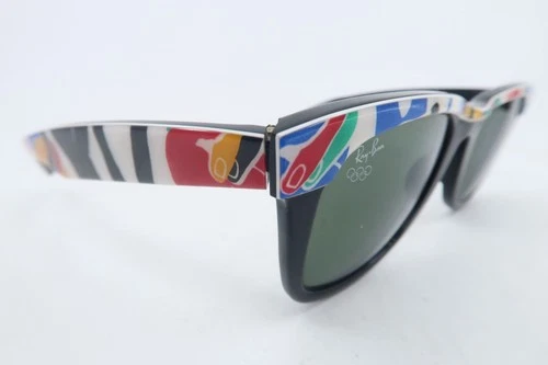 Vintage 92' Olympic B&L Ray Ban SPORTS WAYFARER sunglasses made in USA etched BL
