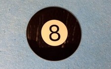 Pool Ball - 8 Ball Coaster.