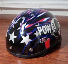 Motorcycle Helmet POW/MIA Adult Men's Size XL (61-62 cm) - New