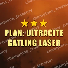 FALLOUT 76 [PC] PLAN: ULTRACITE GATLING LASER