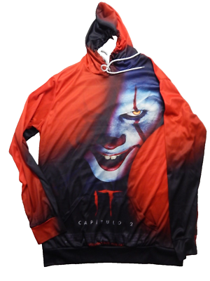 IT Chapter 2 Pennywise Clown Hoodie Mens 2XL Pullover Sweatshirt Stephen  King | eBay