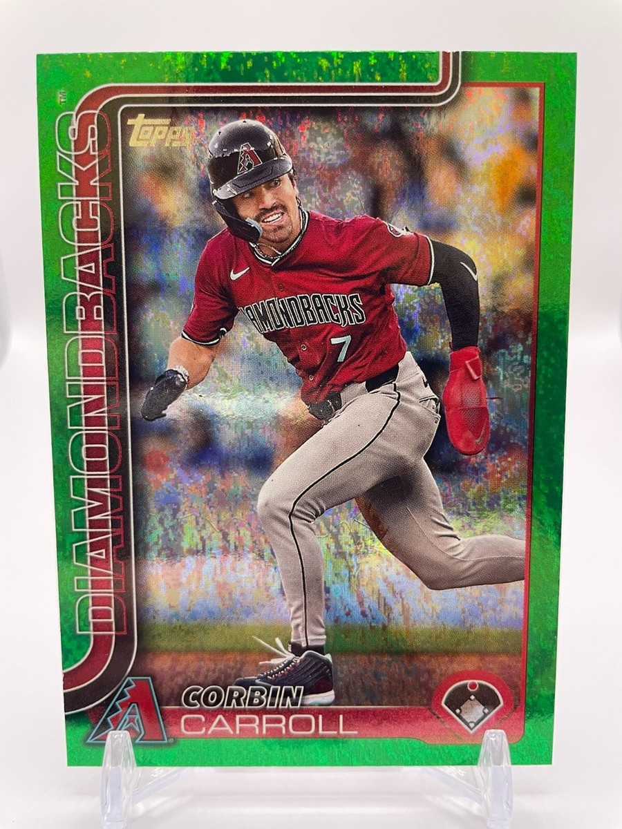 2025 Topps Series 1 Corbin Carroll #78 GREEN FOIL /99 SP