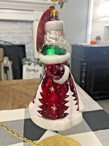 Christopher Radko "Golden Evergreen Santa" Ornament - Picture 5 of 6