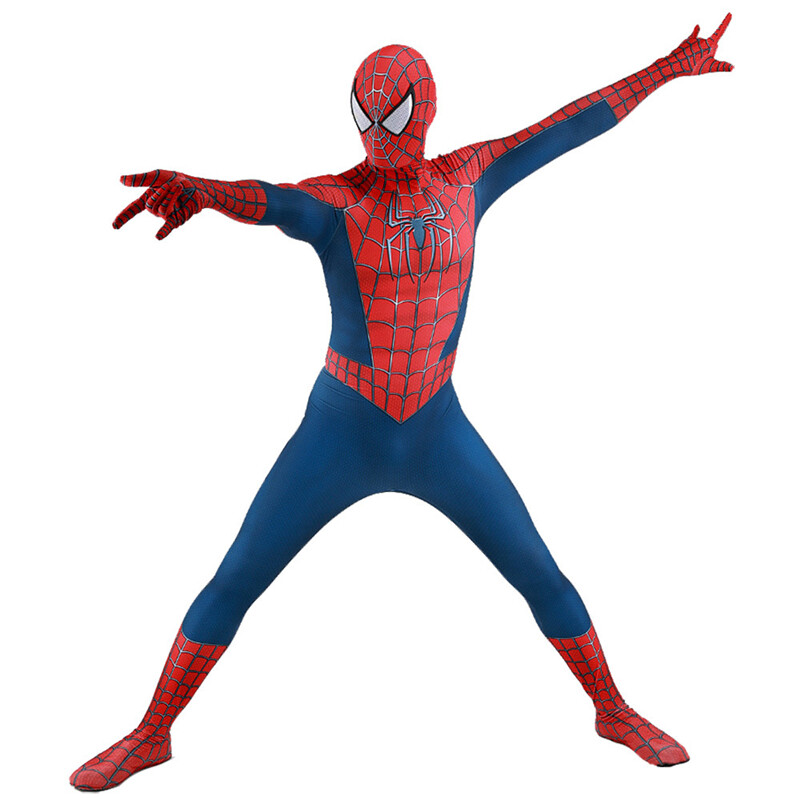 Genial Mejorado Raimi Spider-Man Mono Spiderman Traje Disfraz Juegos con disfraces Halloween