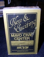 Mayo Civic Center, Rochester,Minnesota souvenir vtg Playing Cards, Sealed
