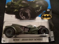 HW HOT WHEELS 2017 HW BATMAN #4/5 BATMAN ARKHAM KNIGHT BLACK HOTWHEELS VHTF