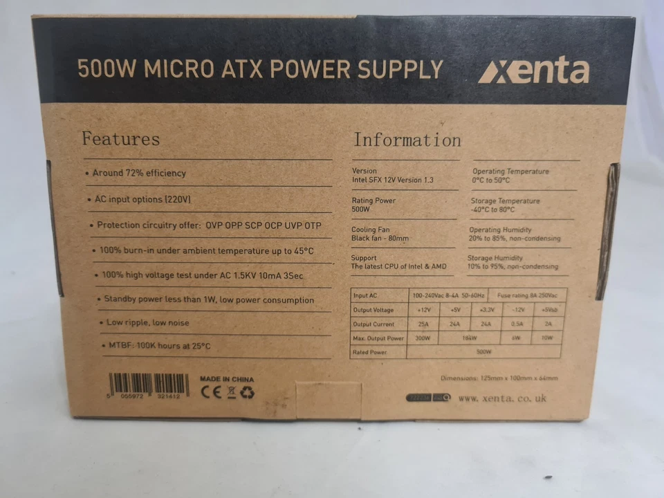 Alimentatore PC PSU 500W Micro ATX / SFX PSU mini desktop PC produttore di apparecchiature originali - Immagine 2 di 4