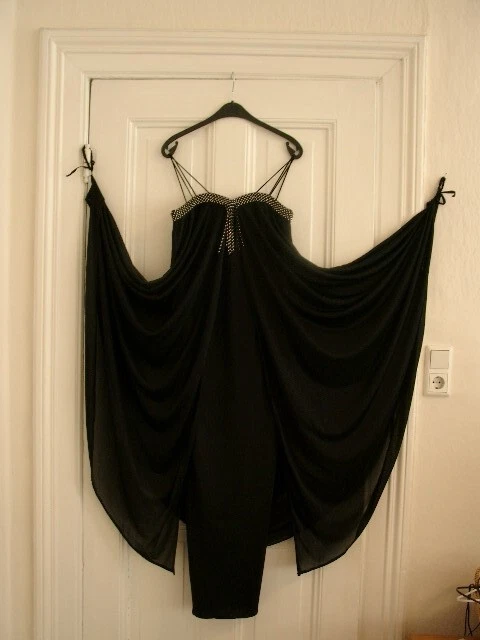 70er Jahre vintage Kleid Glamour Abendkleid Gr. S M 36 38 Disco Studio 54 Party - Bild 4 von 4