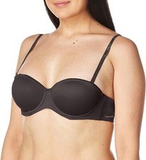 Calvin Klein Women's Constant Strapless Bra Black Size 38C