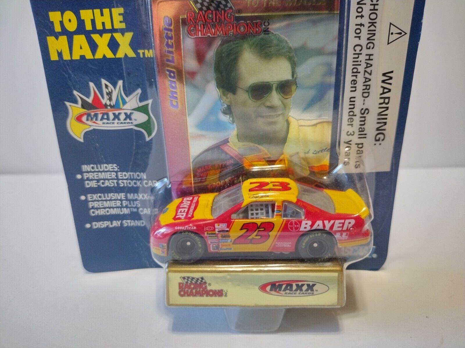 1995 Racing Champions, Chad Little #23 Bayer Extra Strength 1:64 Diecast  Car