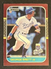 1987 Donruss Opening Day George Brett Card #206 Royals HOF 3B O/C
