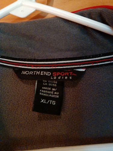 North End Women's Sport Red/Black Long Sleeve Performance Fleece Jacket Size XL - Picture 5 of 13