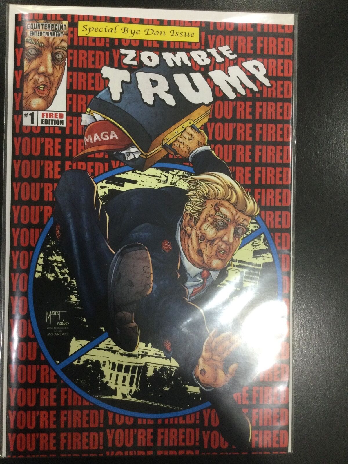 Zombie Trump 1 You're Fired Edition Myrat Michaels ASM 300 Homage Cover