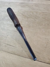 Vintage American Beauty 3/8" Beveled-Edge Socket Chisel with Handle