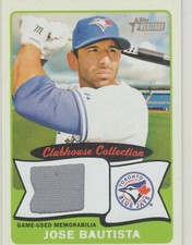 2014 Topps Heritage Clubhouse Collection Relics #CCRJB Jose Bautista Blue Jays