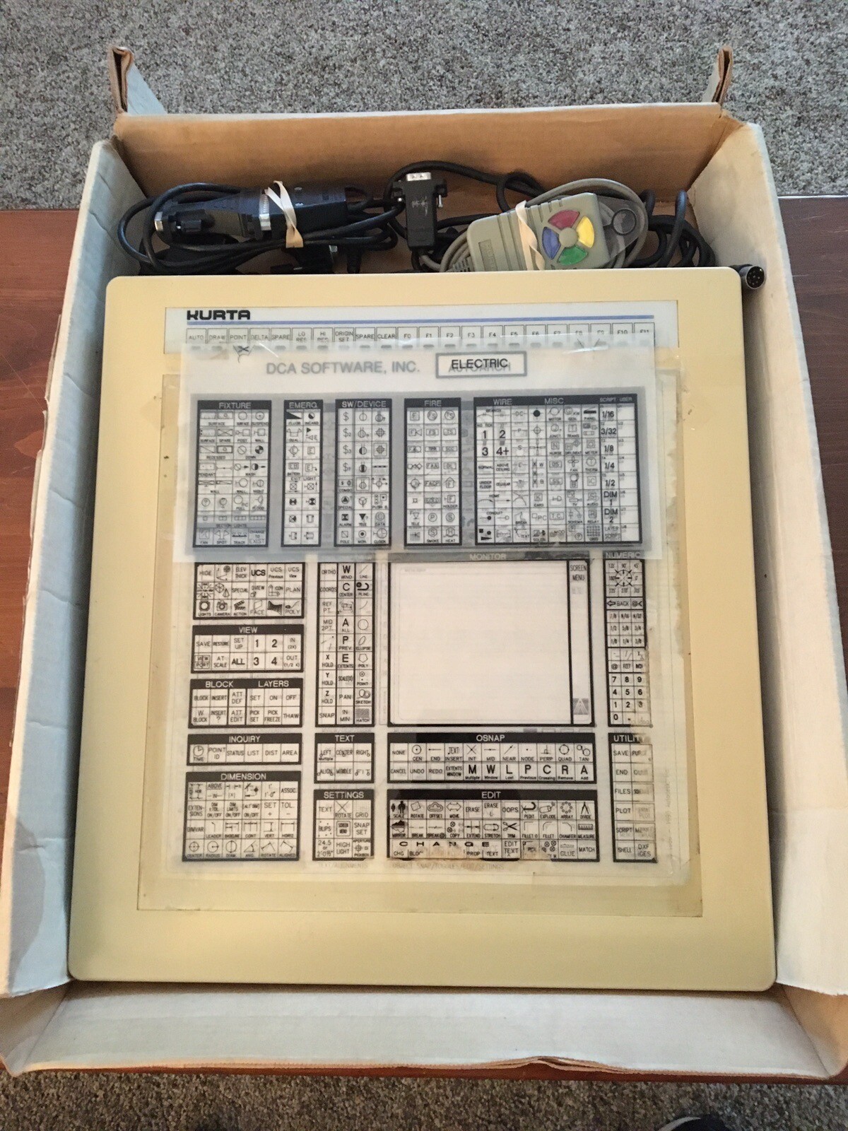 Kurta Autocad Digitizer Board With Mouse/Pointer eBay