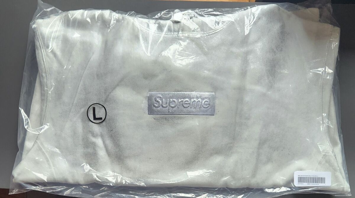 SUPREME/MM6 MAISON MARGIELA FOIL BOX LOGO HOODED SWEATSHIRT SUPREME/MM6 MAISON MARGIELA FOIL BOX LOGO HOODED SWEATSHIRT