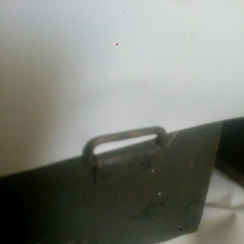 VINTAGE SELTENE MILITÄR HOLZ GEPOLSTERTE BOX + GEHEIMER UNTERBODEN ZWECK HERGESTELLT / DECKEL ARMEE Mks - Bild 9 von 11
