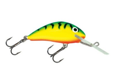 Salmo Hornet Wobbler barsch green tiger GT Crankbait Kunstköder Zander Forelle