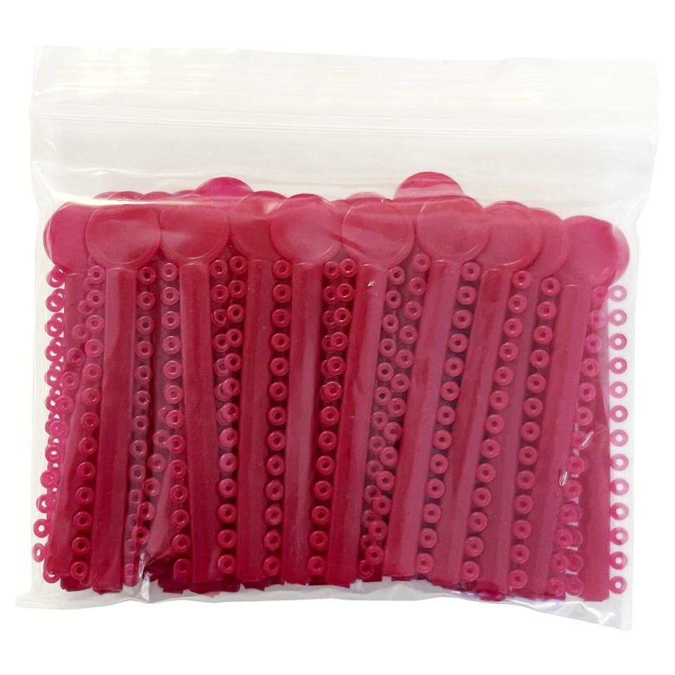 100 élastiques Orthodontiques Colorés Pour Appareil Dentaire - Ties De Ligature, Force 3.5oz