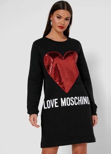 Black Women's Sweater Dress With 