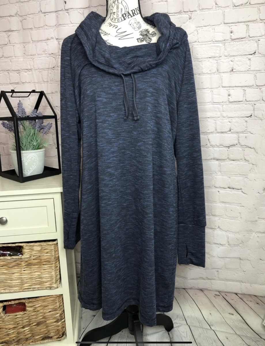 Cowl Neck Fleece Tunic Dress eBay