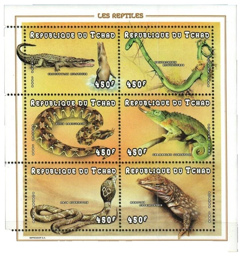 Mint Never Hinged/MNH Reptiles Stamps