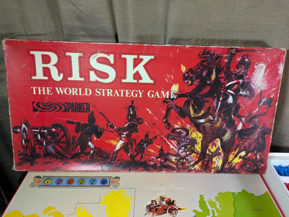 Risk Board Game Parker Red Box Version 1963 Vintage | eBay