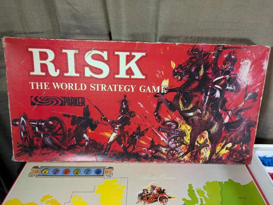 Risk Board Game Parker Red Box Version 1963 Vintage - Image 2 of 4