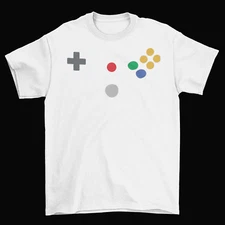 N64 Controller Buttons T-Shirt Mens Unisex Cotton Adult Sizes Mario Retro New 