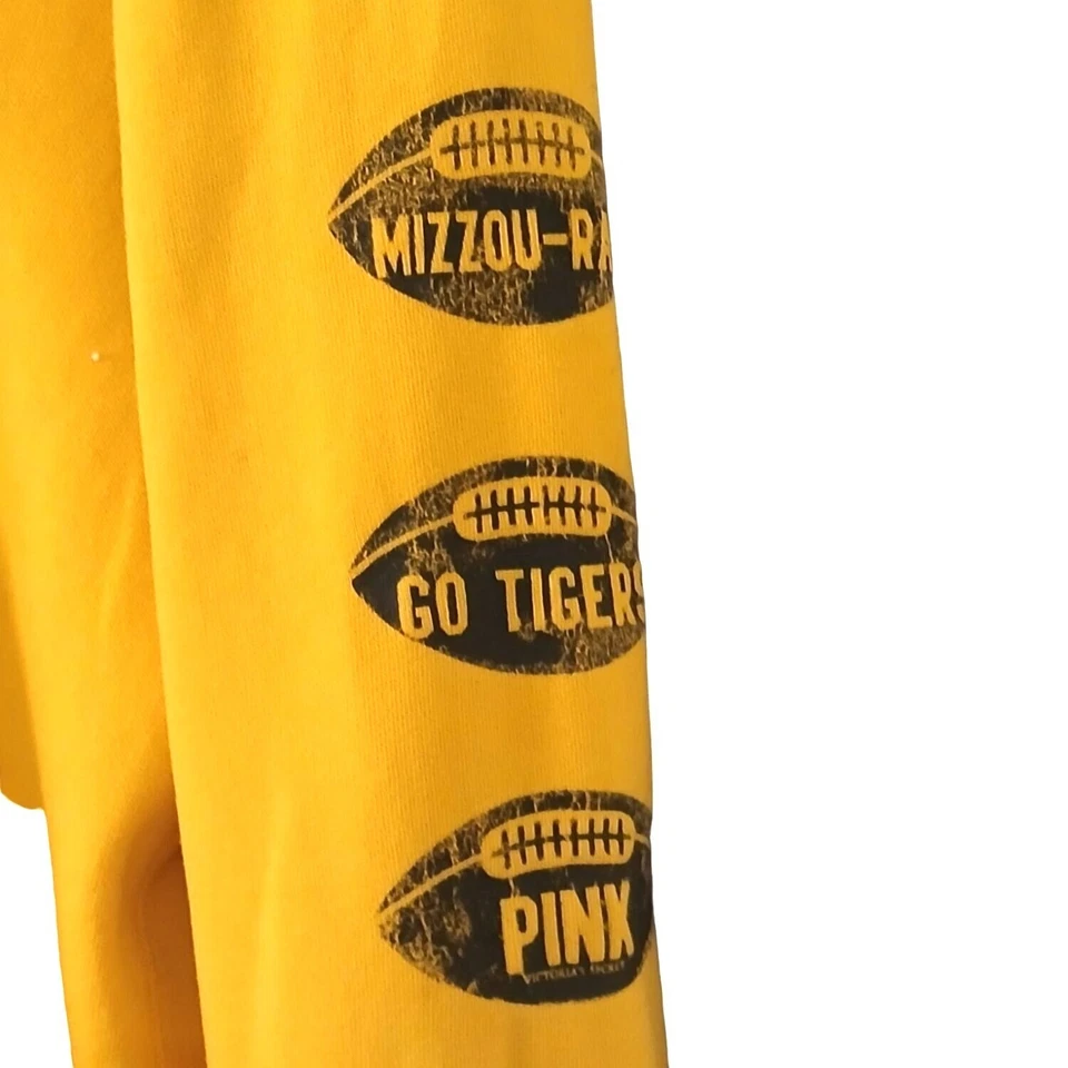 Sudadera con capucha deportiva vintage Y2K para mujer Victorias Secret Missouri talla L Tigres cremallera completa Foto 3 de 4