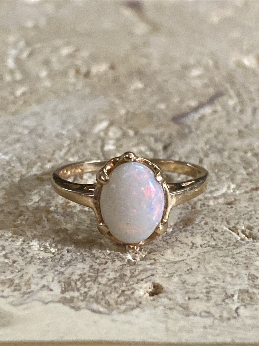 Opal Ring Engagement Rings 300 Pounds 14k Yellow Gold And Oval