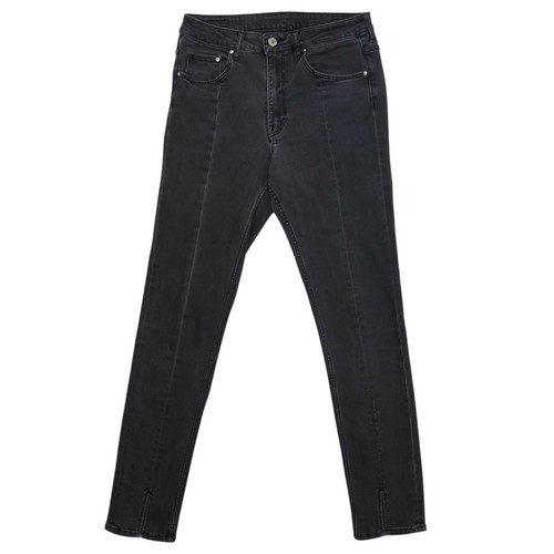H\u0026M \u0026Denim Black Skinny Ankle Jeans Moulant et Longue Cheville High Waist  Sz 29 | eBay
