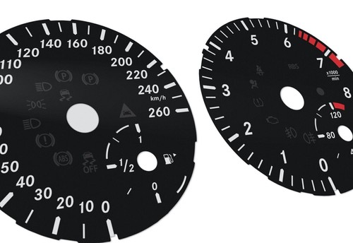 Mercedes-Benz ML,GL - Speedometer dials MPH to km/h Gauges - Picture 3 of 6