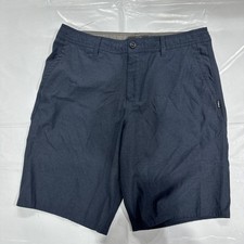 O'Neill Hybrid Shorts Men's 34 Navy Flat Front Chino Golf Performance CEB619