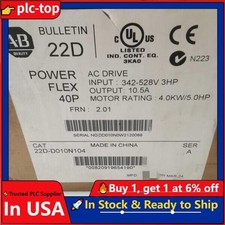 22D-D010N104 AB PowerFlex 40P- 4 KW (5 HP) AC Drive Fast Shipping 22DD010N104 GQ