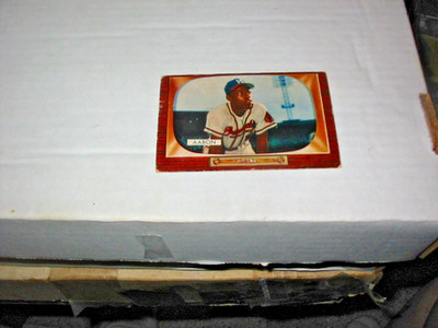 1955 Bowman #179 Hank Aaron Hall of Fame