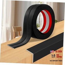Wall Corner Protector Moulding Trim Peel and Stick 0.8 In x 10 Ft Black