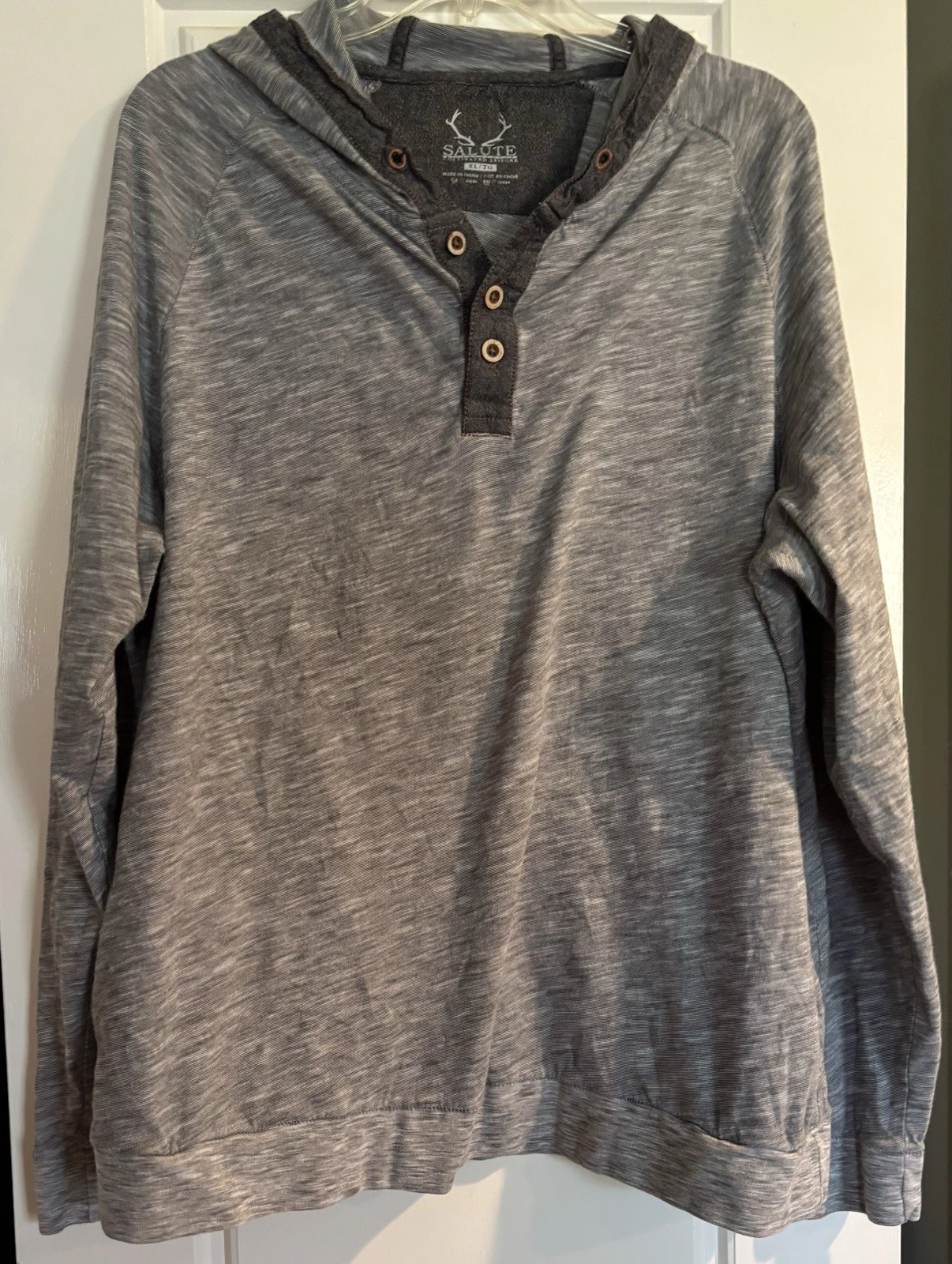 Levelware Salute Cultivated Leisure Cameron Hoodie Mens Grey Charcoal Tops XL