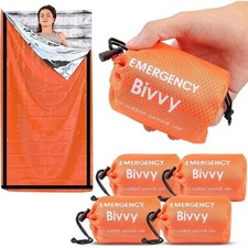 Emergency Survival Sleeping Bag Thermal Mylar Bivy Sack Waterproof Camping Hikin