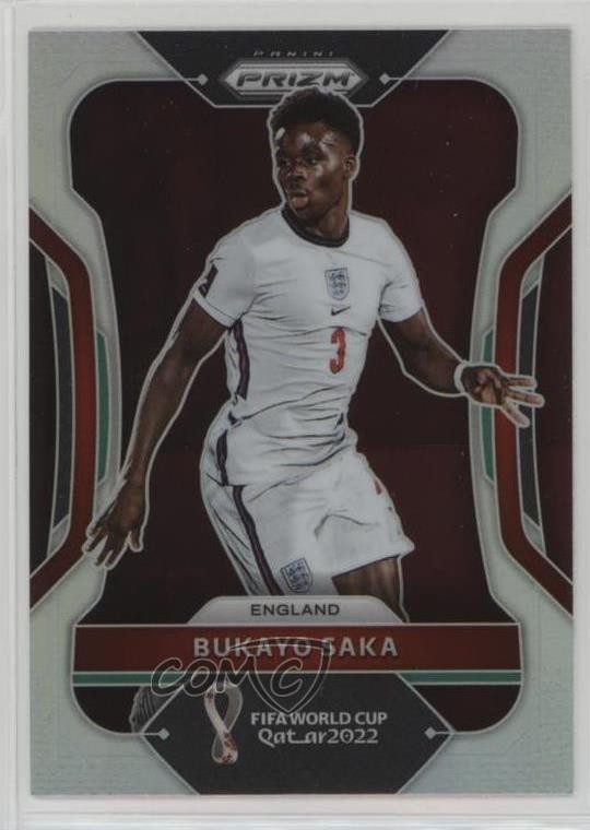 2022 Panini Prizm World Cup Qatar Silver Prizm Bukayo Saka #84 14tf