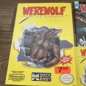 NES Nintendo WEREWOLF Complete CIB Box Comic Insert Game The Last Warrior