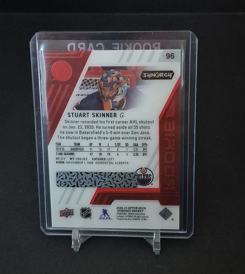 2020-21 Synergy Red Codes Bounty #96 STUART SKINNER Rookie unscratched - Image 2 of 2