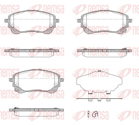 Remsa BremsbeläGe Bremsbelagsatz Vorderachse FüR Toyota Yaris Cross MXP-image