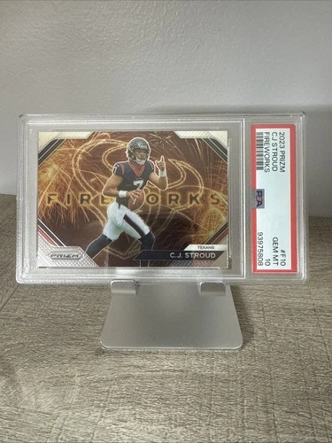 C.J. STROUD 2023  Prizm FIREWORKS ROOKIE RC PSA 10 Houston Texans
