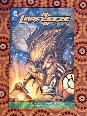 Rare LARFLEEZE Vol 2  The Face Of Greed  Orange Lantern Keith Giffen OOP tpb DC