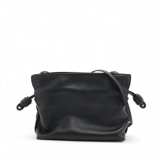 Loewe Flamenco clutch Mini Leather Shoulder bag Black