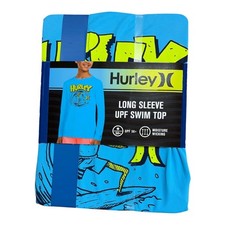 Hurley Boys Moisture Wicking UPF 50 Long Sleeve Swimming T-Shirt XL 14/16 