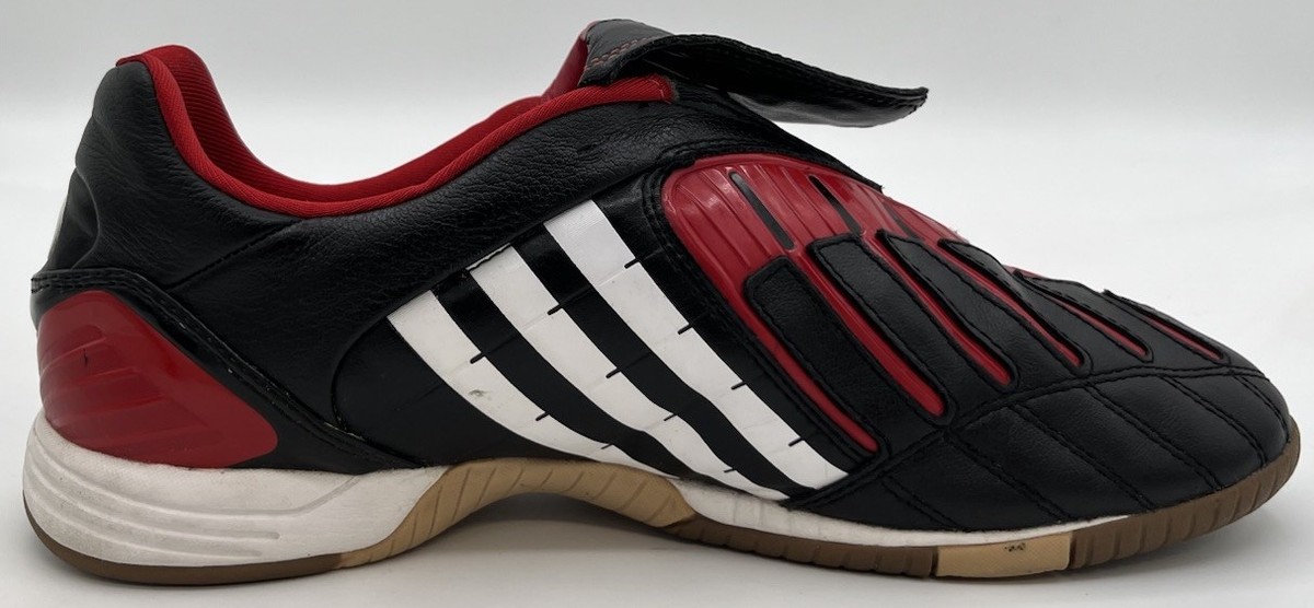 2007 Vintage adidas Predator Black Red Futsal Indoor Soccer Shoes Size 7.5 s-l1200.jpg main image 3